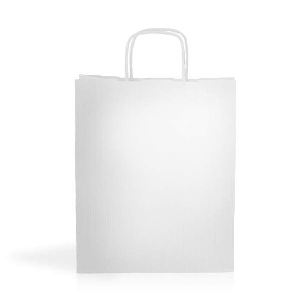 Saco Papel Kraft 90G/M2 22X27x10cm - Branco