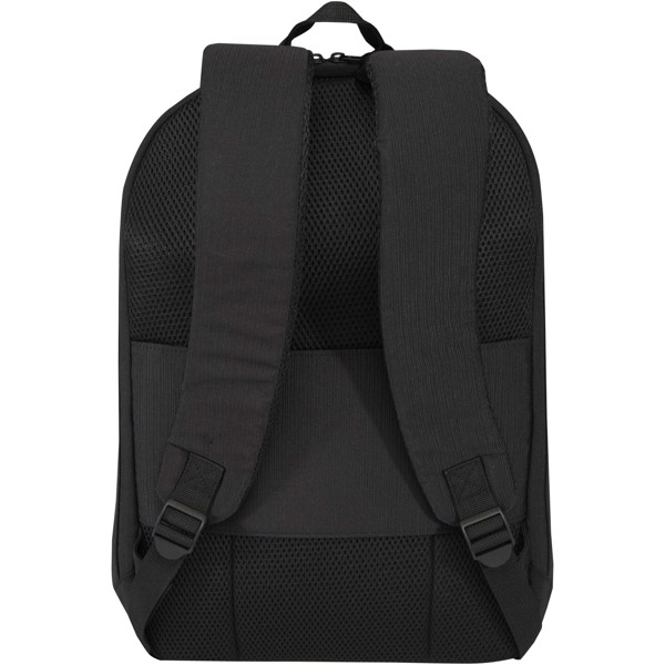 Luma 15" GRS Laptop-Rucksack aus recyceltem Material mit Diebstahlschutz 10L - schwarz