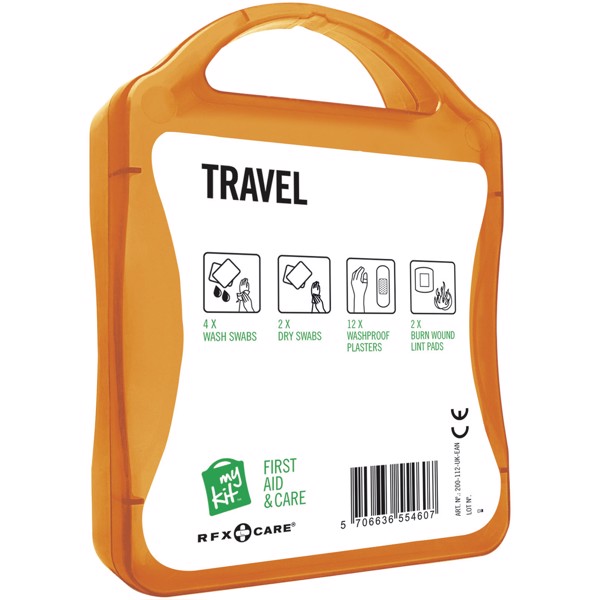 MyKit Travel First Aid Kit - Transparent Orange