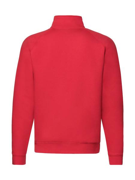 Premium Zip Neck Sweat - White / L