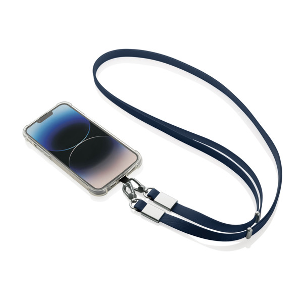 Lanière en PET recyclé RCS Nivo - Bleu Marine