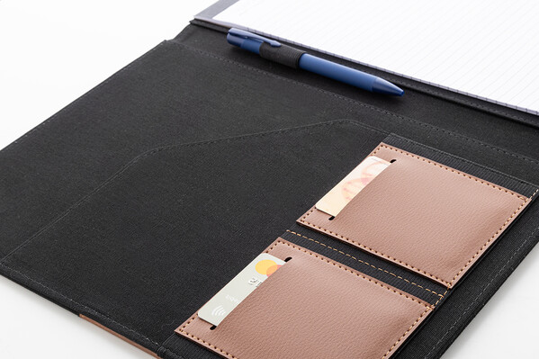 Recycled Canvas Document Folder Capudo A4 - Black