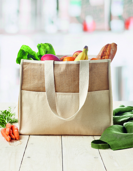 Sac shopping en toile et jute Campo De Geli