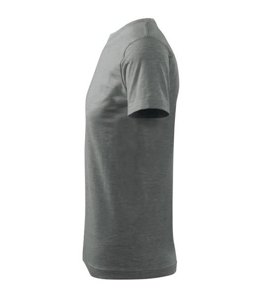 Tričko Pánské Malfini® Basic - Tmavě Šedý Melír / 2XL