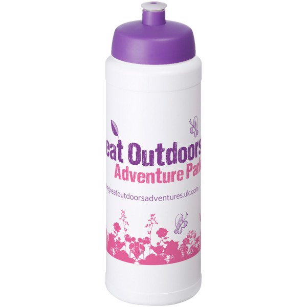 Bouteille Baseline® Plus 750ml avec couvercle sport - Blanc / Violet