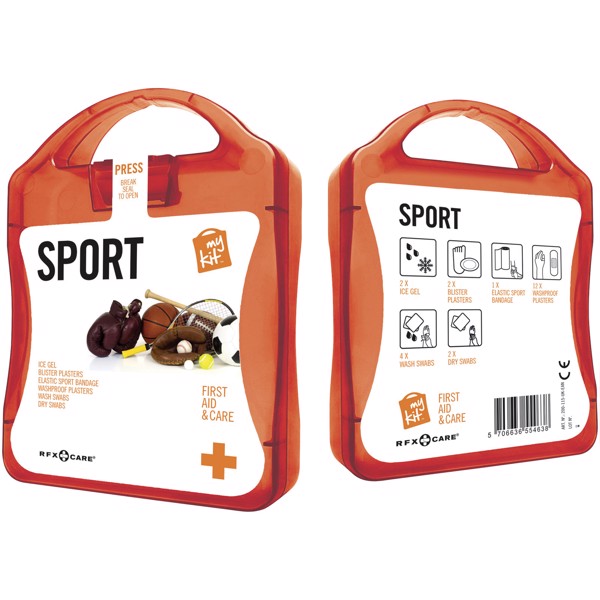 MyKit Sport First Aid Kit - Transparent Red
