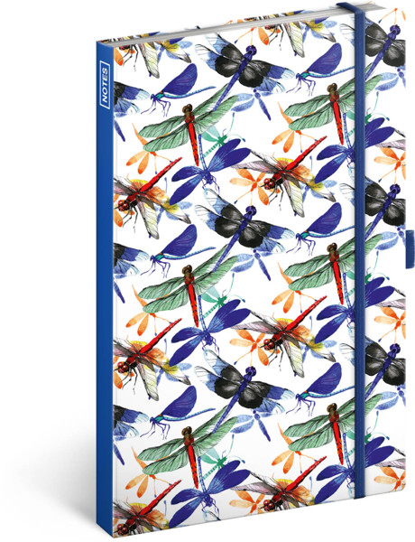 Notique Notes Vážky, Linkovaný, 13 x 21 cm