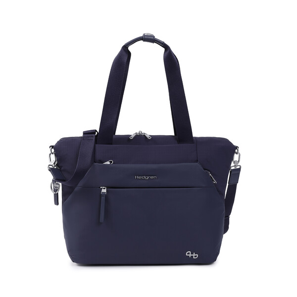 KICHO | Geantă tote orizontală Exp 14" + RFID - Hedgren - Peacot Blue