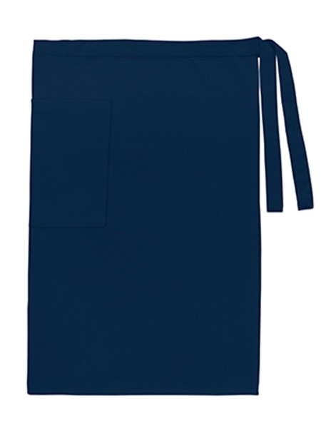 Waist Apron Man w/pocket Canvas - White