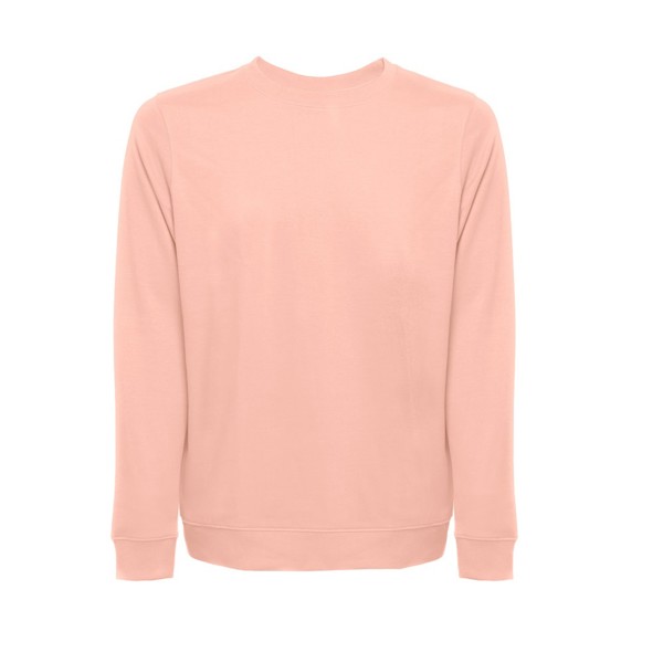 THC COLOMBO. Unisex Poly Cotton Sweatshirt with ribbed collar, cuffs and waistband - Salmon / L