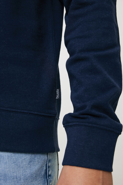 IQONIQ Zion recycled cotton crew neck - Navy / XL