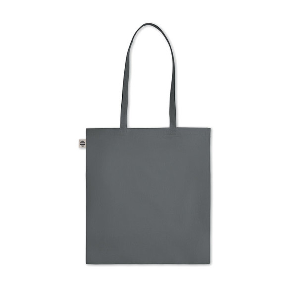 Zimde Color tote bag organski bombaž, 140 g/m² - Kamnito siva