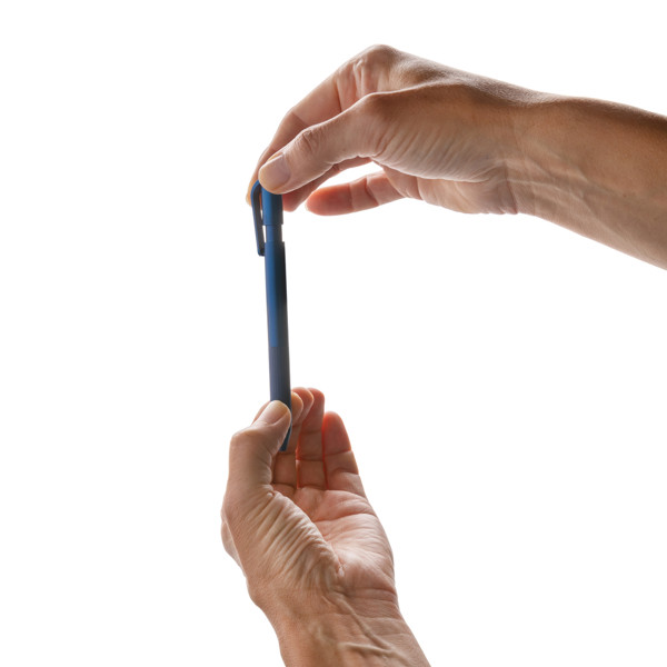 Stylo TwistLock en ABS recyclé certifié GRS - Bleu