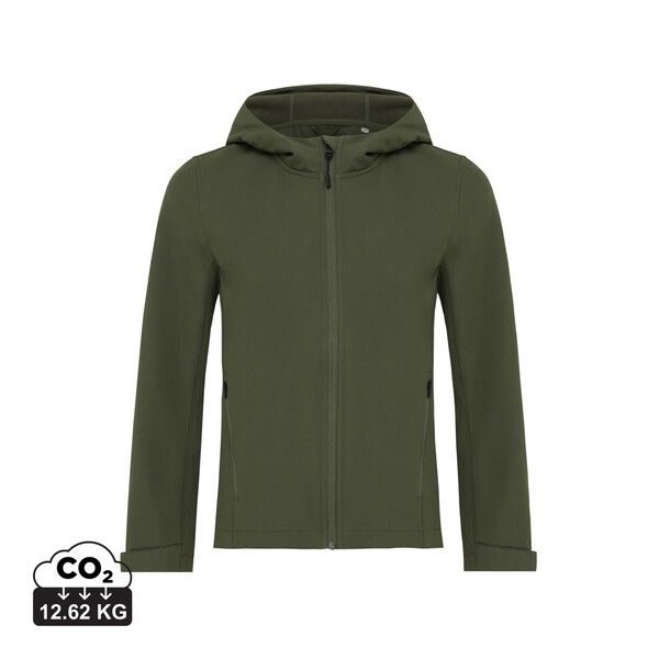 Veste femme soft shell en polyester recyclé Iqoniq Makalu - Kaki / S