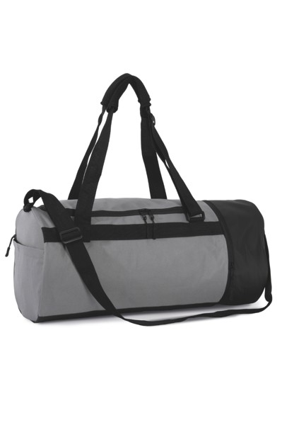 Cjevasta sportska torba s odvojenim pretincem za cipele - Dark Grey / Black