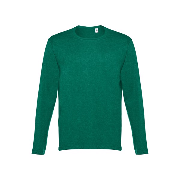 THC BUCHAREST. Pánské tričko s dlouhým rukávem - Zelený Melír / XXL