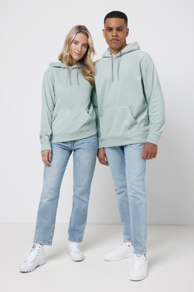Iqoniq Trivor recycled polyester microfleece hoodie - Iceberg Green / XS