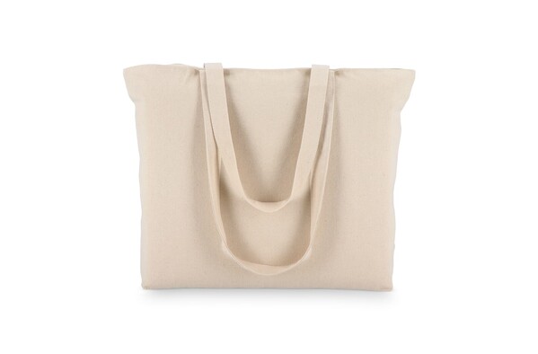 Sac fourre-tout en coton avec fermeture éclair OEKO-TEX® 47 x 11 x 35cm 320g/m²