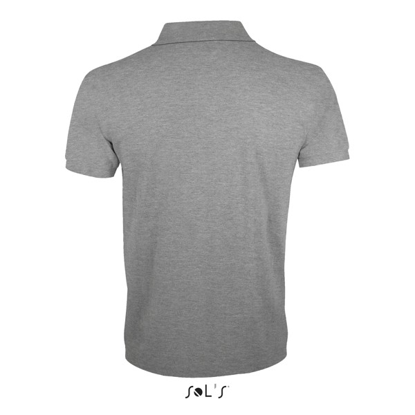 PRIME-MEN POLO-200g Prime Men - Grigio Melange 2XXL