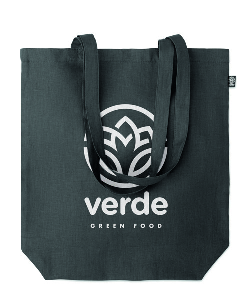 Shopping bag in hemp 200 gr/m² Naima Tote - Black