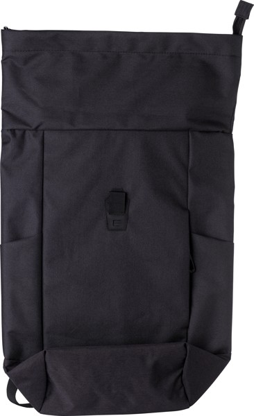 Mochila roll-top em poliéster (600D) Oberon - preto