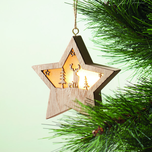 Stella in MDF con luce Starlight