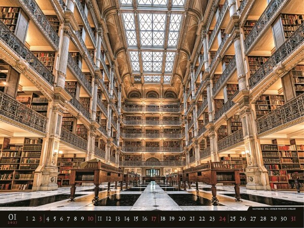 Nástenný Kalendár Bibliotheca 2027