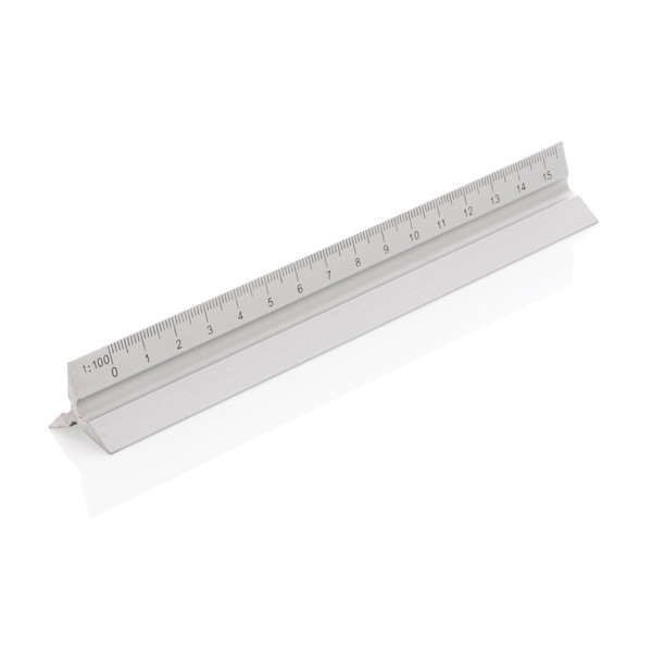 Xd Collection ruler aluminum, 15cm, 5 scales