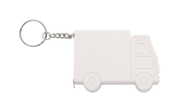 Truck Keyring With Tape Measure Symmons - White