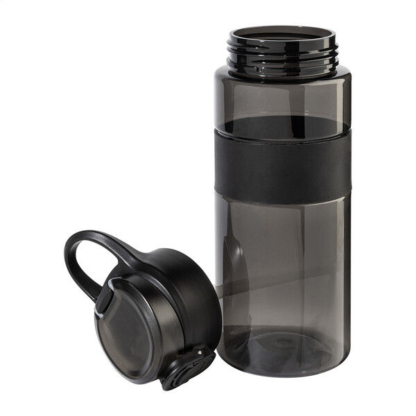 RPET športová fľaša Fitgrip - Black