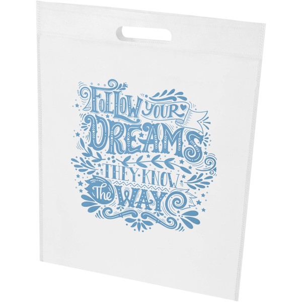 EcoSeal 5 L GRS-recycelte Nonwoven Tragetasche - weiss