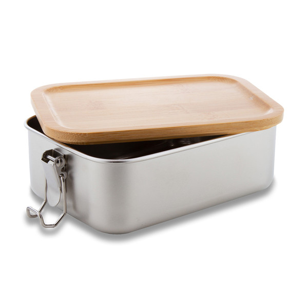 800 ml Somerton steel lunch box - Silver