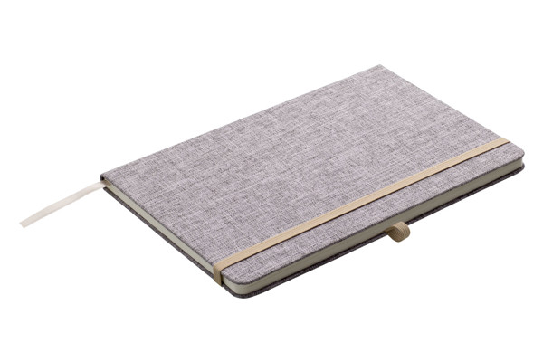 Filato notebook A5, recycled cotton - Grey