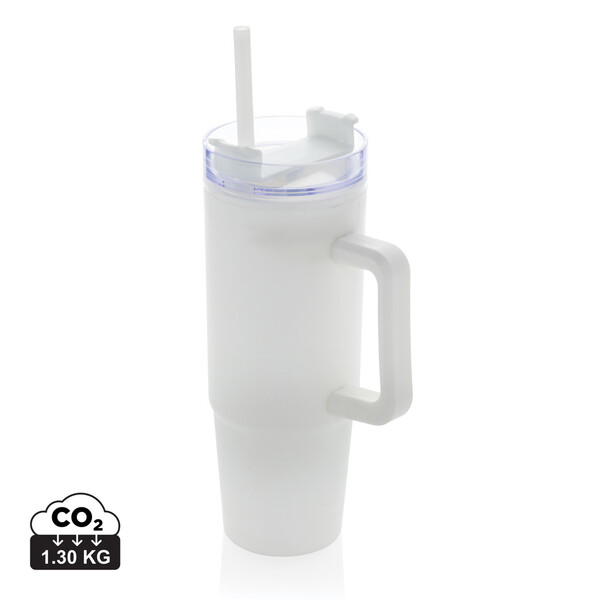 Tana RCS plastic tumbler met handvat 750 ml - Wit