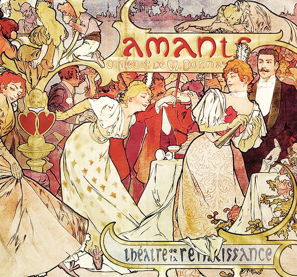 Plánovací nástěnný kalendář Alfons Mucha 2027