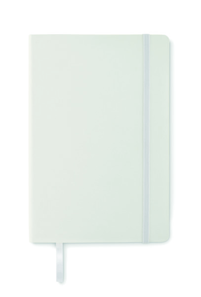 Carnet A5 couverture en PU Breta - Blanc