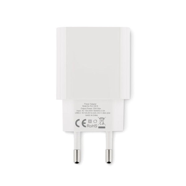 MB - 20W 2 port USB charger EU plug Plugme