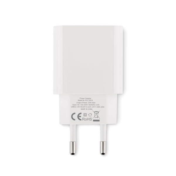 Chargeur USB 20W 2 ports, prise Plugme