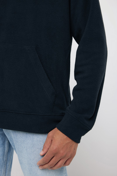 Iqoniq Trivor recycled polyester microfleece hoodie - Black / 5XL