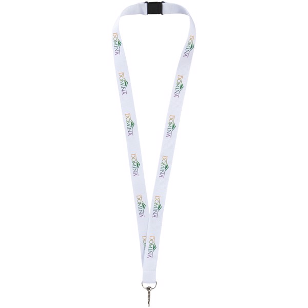 Lago Lanyard mit Sicherheitsverschluss - weiss