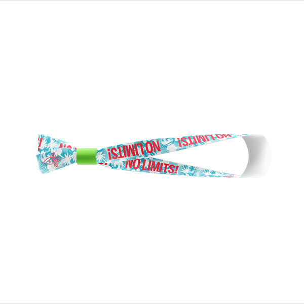 Polyester sublimation wristbands - Forest Green / Plastic non removable closure