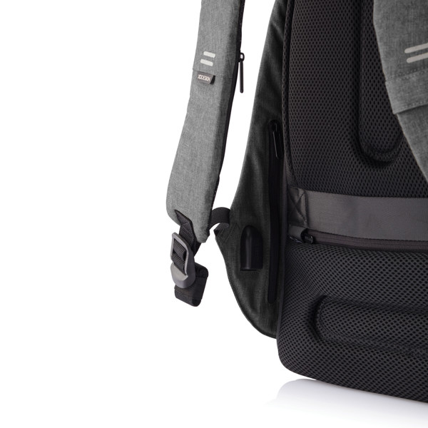 Xd Design Bobby Hero XL backpack, USB, 17'' laptop - Grey / Grey