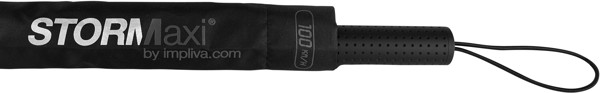 STORMaxi - Parapluie tempte arodynamique - Manuel - Impermable au vent -  92 cm - Noir / Gris