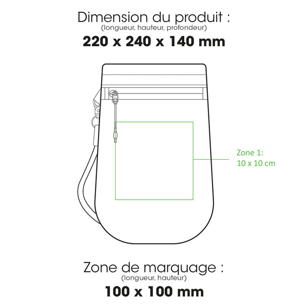 LONDRES - BND983 RPET - Sac à bandoulière pour bouteille d eau RPET 4 L
