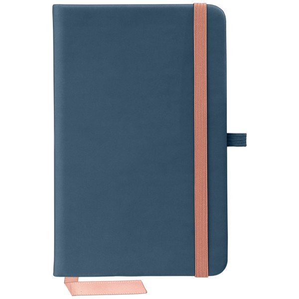 Miller Softy Rose Gold Notebook & Crosby Pen Gift set - Navy Blue / Silkscreen