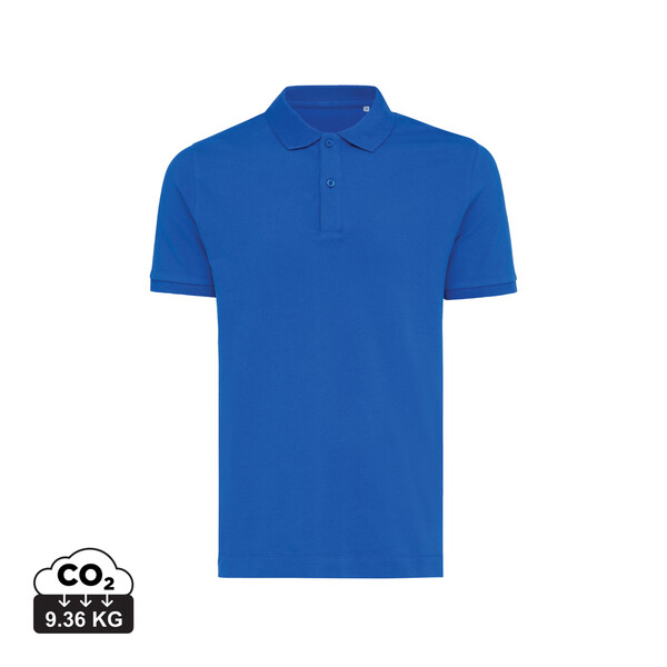 Polo en coton piqué et recyclé IQONIQ Yosemite - Bleu Royal / XXXL