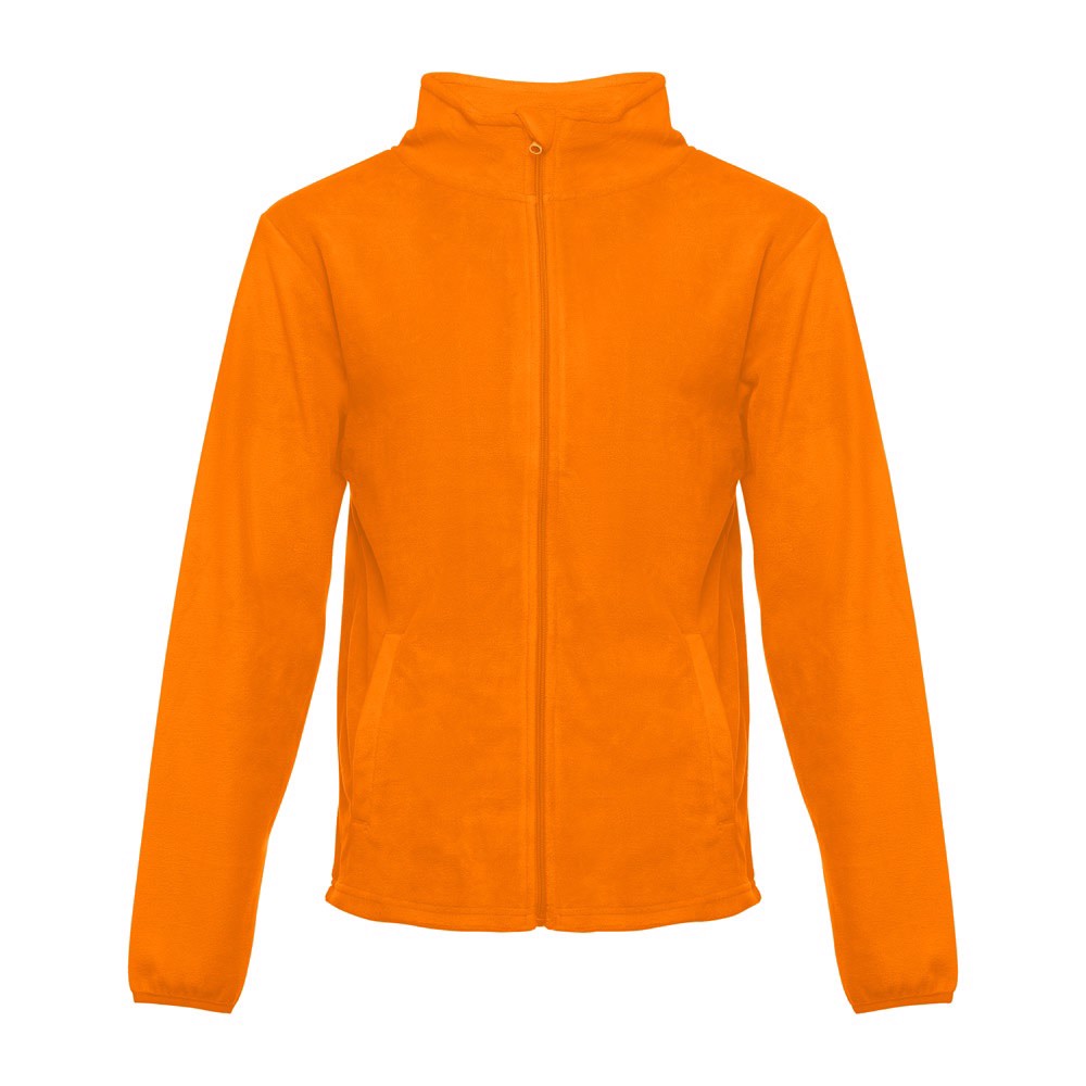 THC HELSINKI. Men's polar fleece jacket - Orange / XXL