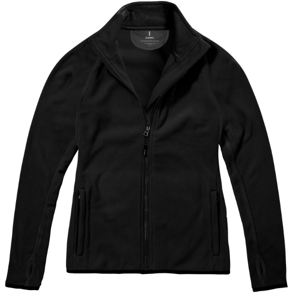 Brossard women's full zip fleece jacket - Solid black / S