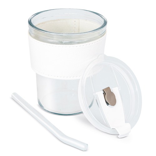 330 ML GLASS WITH STRAW “DELICATESSEN”