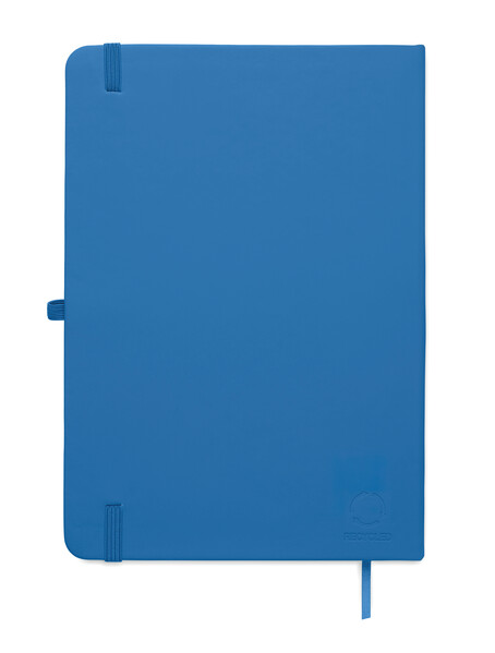 Carnet A5 en PU recyclé Arcoloop - Bleu Royal